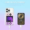 thumbnail image 3 of Portable Charger with Portable Handheld Game Console, 5000mAh Charging Battery, Gaming Power Bank Built-in 6000 Games, Power Pack Backup, Pinkish Purple, 3 of 13