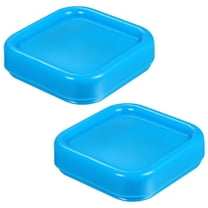 2pcs Magnetic Pin Cushion Square Sewing Pin Holder Storage Case Tool, Light Blue