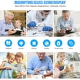 thumbnail image 7 of Rechargeable Magnifying Glass with Light, 4.7" Large Handheld Reading Magnifier with 21 LEDs & 3 Modes for Seniors, 7 of 7