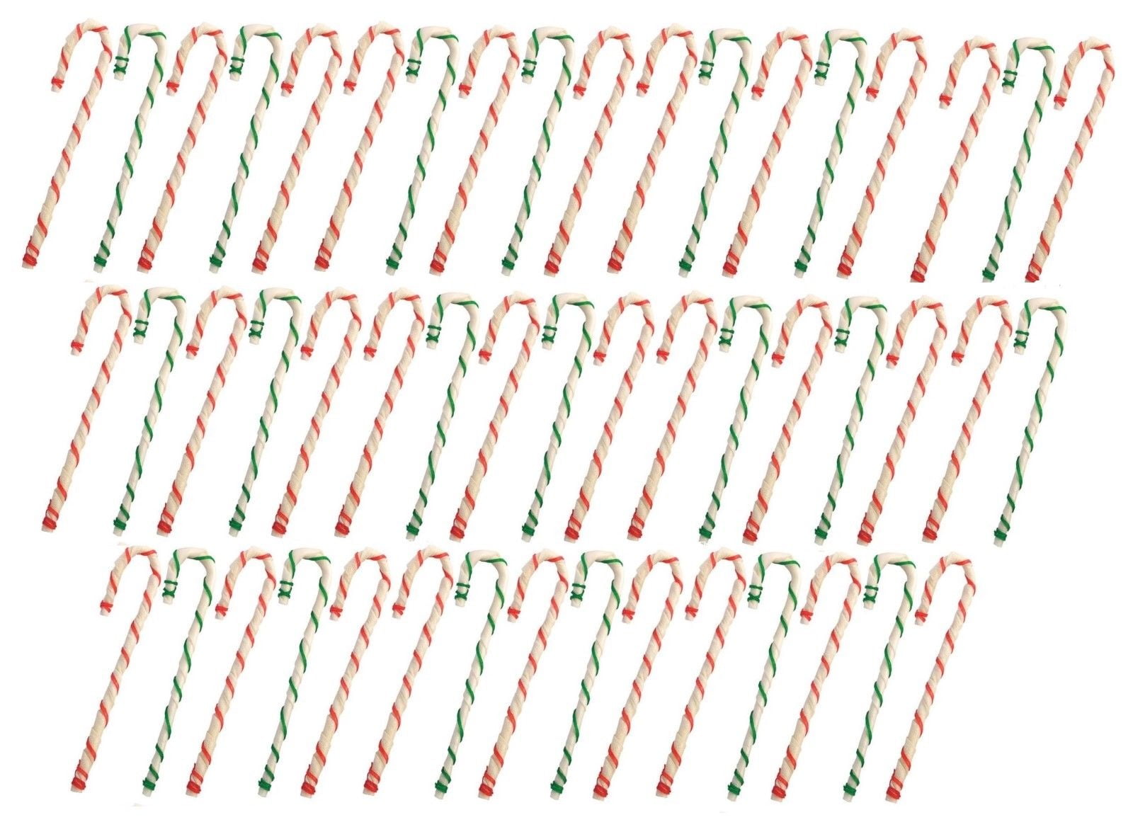 8" Holiday Rawhide Candy Cane Beef Chews Dog Treats Gifts Red Green