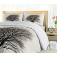 thumbnail image 5 of Ambesonne Country Duvet Cover Sets, Branch Tree Field, 2-King, Ivory Dark Grey, 5 of 6