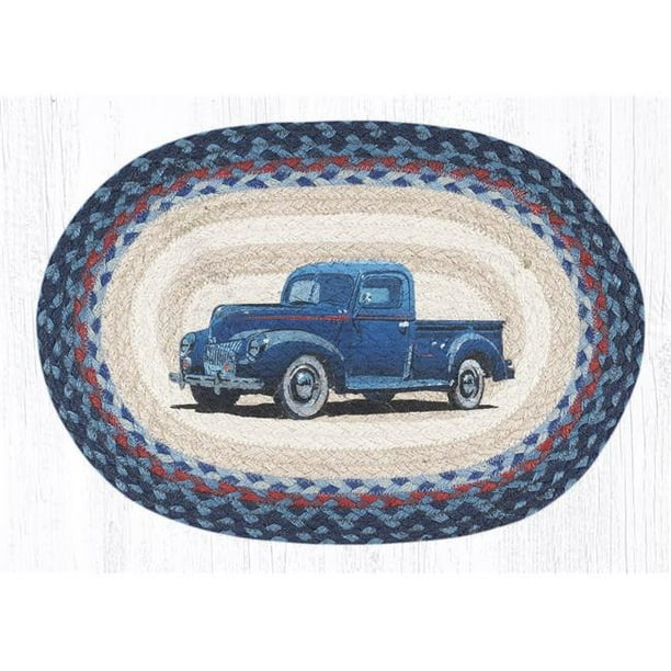 Capitol Importing 48362BT 13 x 19 in. PMOP362 Blue Truck Oval