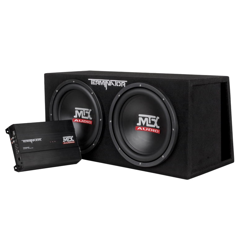 MTX TNP212DV 12in 2000W Dual Loaded Car Subwoofer Enclosure with