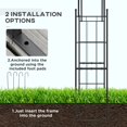 thumbnail image 4 of 7FT Metal Garden Arch Trellis, Black Outdoor Wedding Arbor for Climbing Roses and Vines, Large Plant Support Structure for Backyard, Patio, Ceremony, and Entryway Decor (61.7"W x 87.7"H), 4 of 7