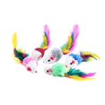 thumbnail image 1 of Billuyoard Asequible 5 uds pluma colorida felpa Mini ratón gatito juguetes rata falsa mascotas gato jugando juguete Color al azar de alta Juguetes para gatos Billuyoard JJ9363-00, 1 of 6