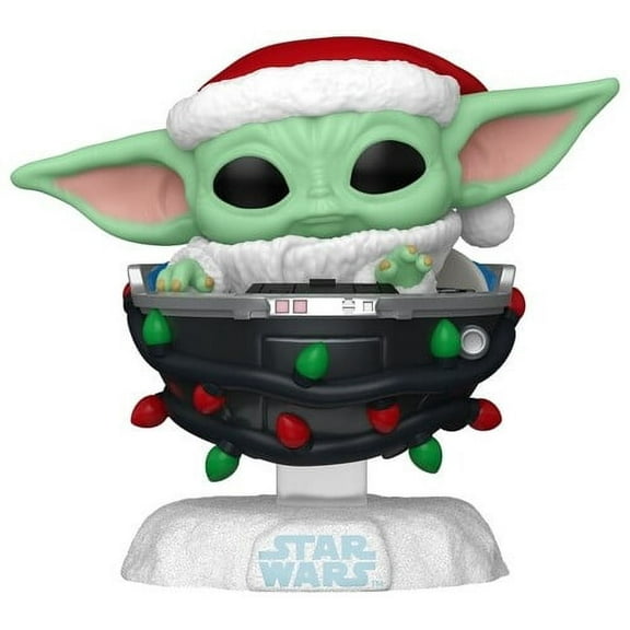 FUNKO POP! Star Wars: The Mandalorian Holiday - Grogu with Santa Hat in Pram, Funko, Gifts