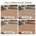 thumbnail image 7 of ODIKA 3'x5' Tan Beige Scattered Pebble Stone Abstract Washable Area Rug Modern Dotted Speckled Contemporary Design for Hallway, Laundry Room, Non-Slip, Flatweave, Easy Care, 7 of 7