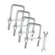 thumbnail image 5 of 4 piezas M8 pernos en U cuadrados, abrazadera de perno en U con tuercas y placas para uso industrial, 5 of 9