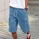 thumbnail image 5 of WILLBEST Pantalones Cortos Cargo para Hombre, Pantalones Cortos Cargo para Hombre, Pantalones de Trabajo para Exteriores con Múltiples Bolsillos, Casuales, Cómodos, Ligeros y Transpirables de Verano., 5 of 8