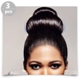 thumbnail image 6 of FENGGUIQU 3Pcs Hair Donut Bun Maker with Elastic Hair Tie for Effortless Updo Hairstyles, 6 of 8