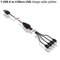 thumbnail image 5 of My Arcade Multi-Cable - USB Splitter Cable for Micro Player Mini Arcade Cabinets - 1 USB A to 4 Micro USB - Connects up to 4 Micro Players, 5 of 5