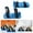 Blue Boxed, variant on Colaxi Ski Shoes Short Ski Skates Versatile Skating Auxiliary Shoes Skating Aid Shoes for Downhill Hiking Trails Backyard Snow Parks Black Boxed
