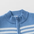 thumbnail image 6 of THDHVS Girls Sweaters,Girls Flower Print Sweater Toddler Knit Cardigan Kids Long Sleeve Cardigan Infant Crewneck Coat Fall Winter Blue, 6 of 6