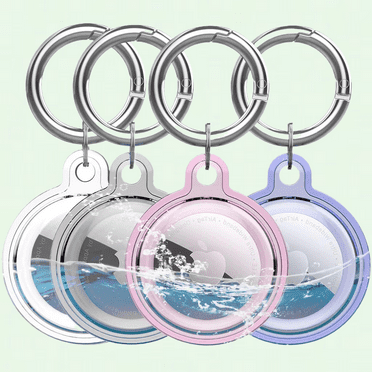 Hidden Air Tag Holder with Safety Pin (2-Pack), Silicone Case for Children, Elderly, Pets, Compatible with Apple Air Tag