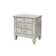 thumbnail image 5 of Symphony Mirror Front Queen 4 Pc Bedroom Set made with Wood in Silver, 5 of 15