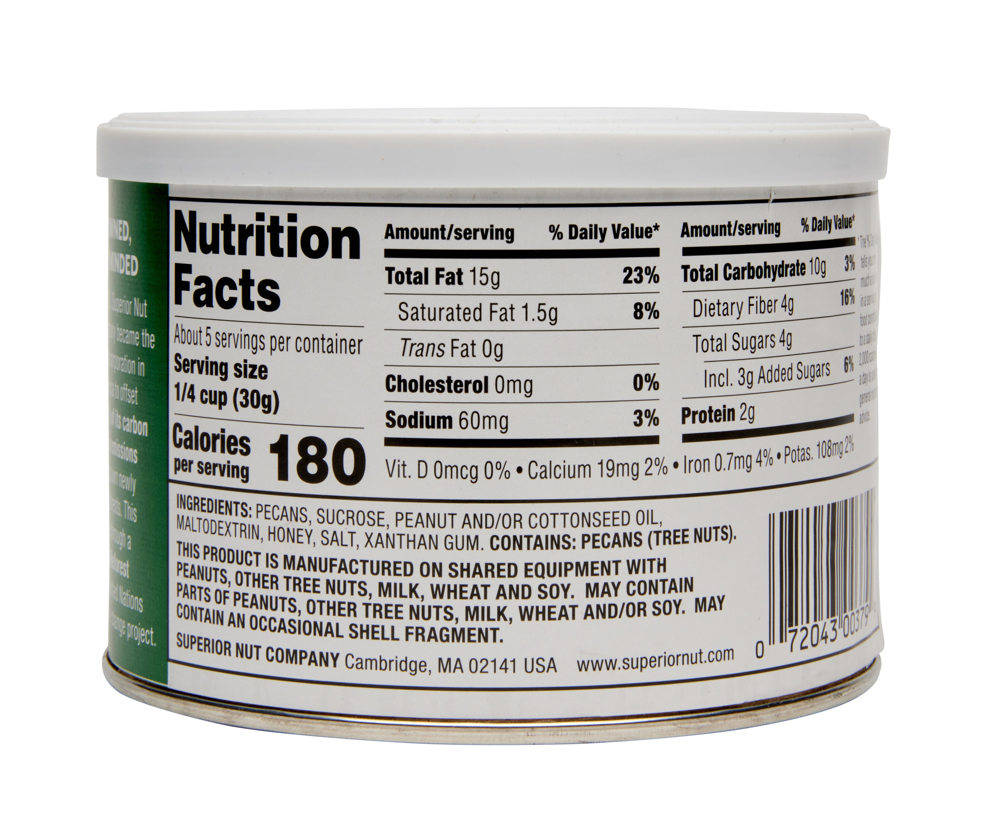 Superior Nut Company Honey Roasted Pecans, 5.5 oz