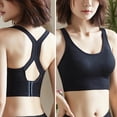 thumbnail image 7 of rygai Women Bra Solid Color Lightweight Stretchy Quick Dry Intimacy U Neck Hollow Out Padded Push Up Sports Brassieres Daily Clothes,Skin Color,XL, 7 of 7
