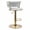 Light Gray, variant on Iron Adjustable PU Leather Bar Stools Modern Swivel Steady Commercial Use Home Bar Dining Outdoor Counter Height Hotel Workshop