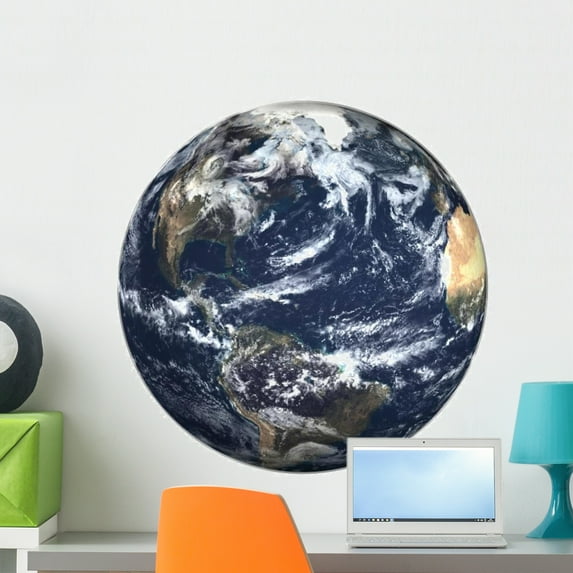 Earth Wall Decal by Wallmonkeys Peel and Stick Graphic (24 in H x 24 in W) WM223872