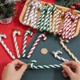 thumbnail image 3 of 4 Sets 4 Colors Plastic Candy Cane Pendant Decorations for Christmas Tree Hanging Ornaments Mixed Color 190x31x10.5mm 1 set/color Diy, 3 of 5