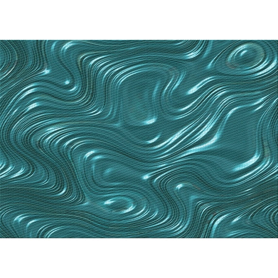 Ahgly Company Machine Washable Indoor Rectangle Transitional Dark Turquoise Green Area Rugs, 4' x 6'