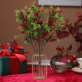 thumbnail image 5 of DeskAKBK 3 PCS Artificial Pomegranate Branch with Red Berries, Realistic Fake Fruit Decoration for Home Holiday Decor, Christmas Table Centerpiece, 5 of 6