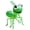 Green, variant on Dserhfy Large Ant Ornament Iron Decorative Ant Sculpture with Bright Colors Rust-Resistant Simulation Modeling for Garden Courtyard Lawn