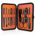 thumbnail image 2 of Wild Willies Arsenal Manicure and Pedicure Stainless Steel Men's Adult Grooming Kit, 10 Pieces, Black, 2 of 5