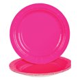 thumbnail image 2 of Lot 25 7" Hot Pink Lunch Dinner Party Paper Plates, 2 of 2