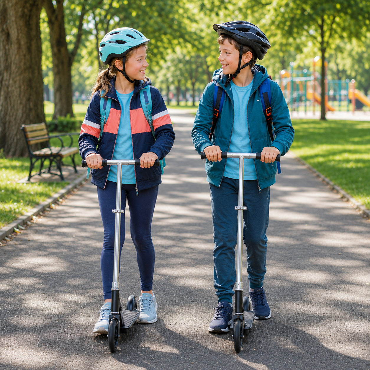 Fenbeli 200mm Folding Kick Scooter for Teens and Adults, Height-Adjustable Commuter Scooter, Black for Convenient Everyday Home Use