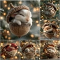 thumbnail image 2 of Forest Animal Acorn Ornaments – Cozy Forest Christmas Ornaments, 2026 New Pine Cone Animal Decoration, Acrylic Hanging Woodland Ornament, Nature-Themed Home Decor for Animals Lovers Gift(Cardinal), 2 of 8