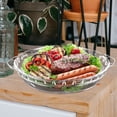 thumbnail image 2 of Plat de Cuisson à Double Poignée Plat Rond en Verre Vaisselle de Cuisson pour la Maison Plat de Cuisson Transparent, 2 of 5