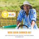 thumbnail image 4 of Sombrero de ala ancha para el sol para hombres y mujeres, sombrero para el sol para senderismo y pesca, correa para la barbilla, sombrero de verano para safari, sombrero para exteriores, UPF 50+, 4 of 5