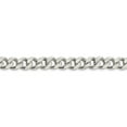 thumbnail image 2 of White Sterling Silver chain Curb Men's 28 in 9 mm 9mm, 2 of 5
