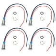 thumbnail image 2 of Pré-câblés Ronds Leds Imperméables Ronds Leds 4 Ensembles Pré-Câblés Ronds Leds Imperméables 2Color Indicateur Anode Commune 10mm 1224VRed et Bleu, 2 of 8