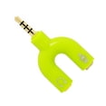 thumbnail image 2 of Sidaley Divisor de audio de 3,5 mm 2 en 1 Interfaz de conector estéreo conveniente Convertidor de sonido externo Accesorios de micrófono verde Type1 NO1, 2 of 6