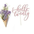 thumbnail image 3 of Decoración para tartas Keoysek Hello Twenty, 20 cumpleaños, oro rosa, 3 of 8