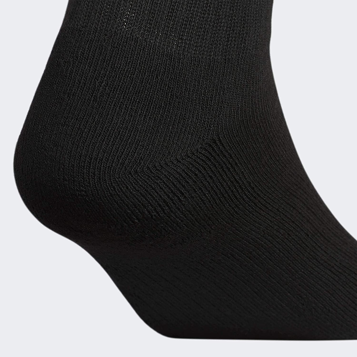 ADIDAS Mens 6 Pack Black Logo Casual Ankle Socks 12-15