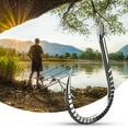 thumbnail image 5 of Mightlink 30Pcs/Set 1-15 Fishing Hooks Sharp Rustproof Anti-corrosion Titanium Alloy Heavy Duty Barbed Carp Fishing Fishhooks Angling Supplies, 5 of 7