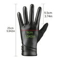thumbnail image 6 of Huepoe Winter Cycling Gloves for Women - Touchscreen, Windproof, Faux Leather, Cold-Weather, Anti-Slip for Skiing, Running, 6 of 8