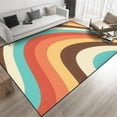 thumbnail image 1 of Boho Retro Abstract Area Rug, Cartoon Print Art Home Decor Rugs, Non-Slip Machine Washable Large Area Rug for Living Dining Dorm Room Bedroom Decor,4x8ft, 1 of 6