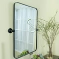 thumbnail image 3 of TEHOME Aura  Black Bathroom Mirror, 20x30 inches, Stainless Steel framed, Pivoting Rectangle, 3 of 7