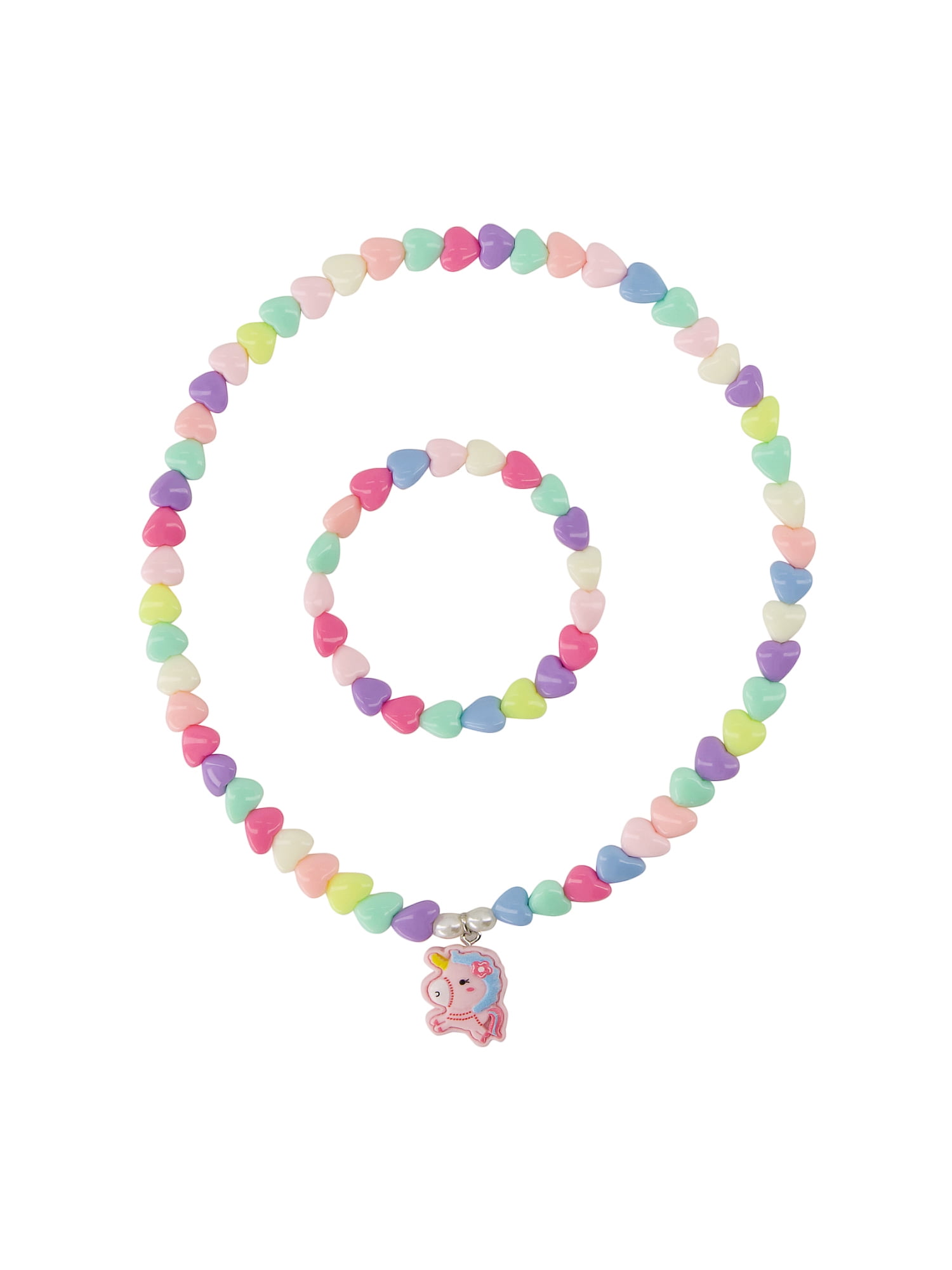 Claire's Necklace/Bracelet Set - Unicorn, 2 pcs