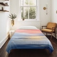 thumbnail image 4 of Pink Blue Ombre Large Tapestry for Bedroom Wall Hanging Tapestry, Oil Painting Modern Abstract Ceiling Backdrop Tapestries Poster Blanket Wall Decor for Teens Room Living Room Dorm 86" x 104", 4 of 8