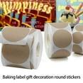 thumbnail image 3 of 500pcs Roll Of Brown Kraft Round Craft Sticker Adhesive Labels For DIY Projects And Holiday Celebration Strong Adhesion, 3 of 7