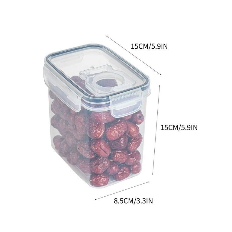Airtight Flour Storage Container Transparent Food Storage Canister