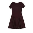thumbnail image 2 of bar III Womens Ribbed Fit & Flare Dress, Red, Large, 2 of 2