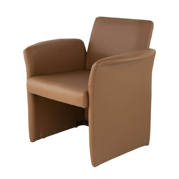 A&B Home Faux Leather Chair - 26.5"L x 26"W x 34"H - Brown