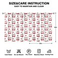 thumbnail image 2 of Nursery Curtains Boys Girls Kids Red Fruit Cherry Print Pattern Window Drapes for Living Bedroom Playroom Room Decor Rod Pocket 52x63Inch 2 Panels, 2 of 2