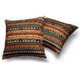 thumbnail image 2 of Vintage Striped Boho Pillow Covers Bohemian Throw Pillow Covers 18x18 Set of 2 Geometric Pattern Pillow Case for Home Decor Couch Outdoor, 2 of 6